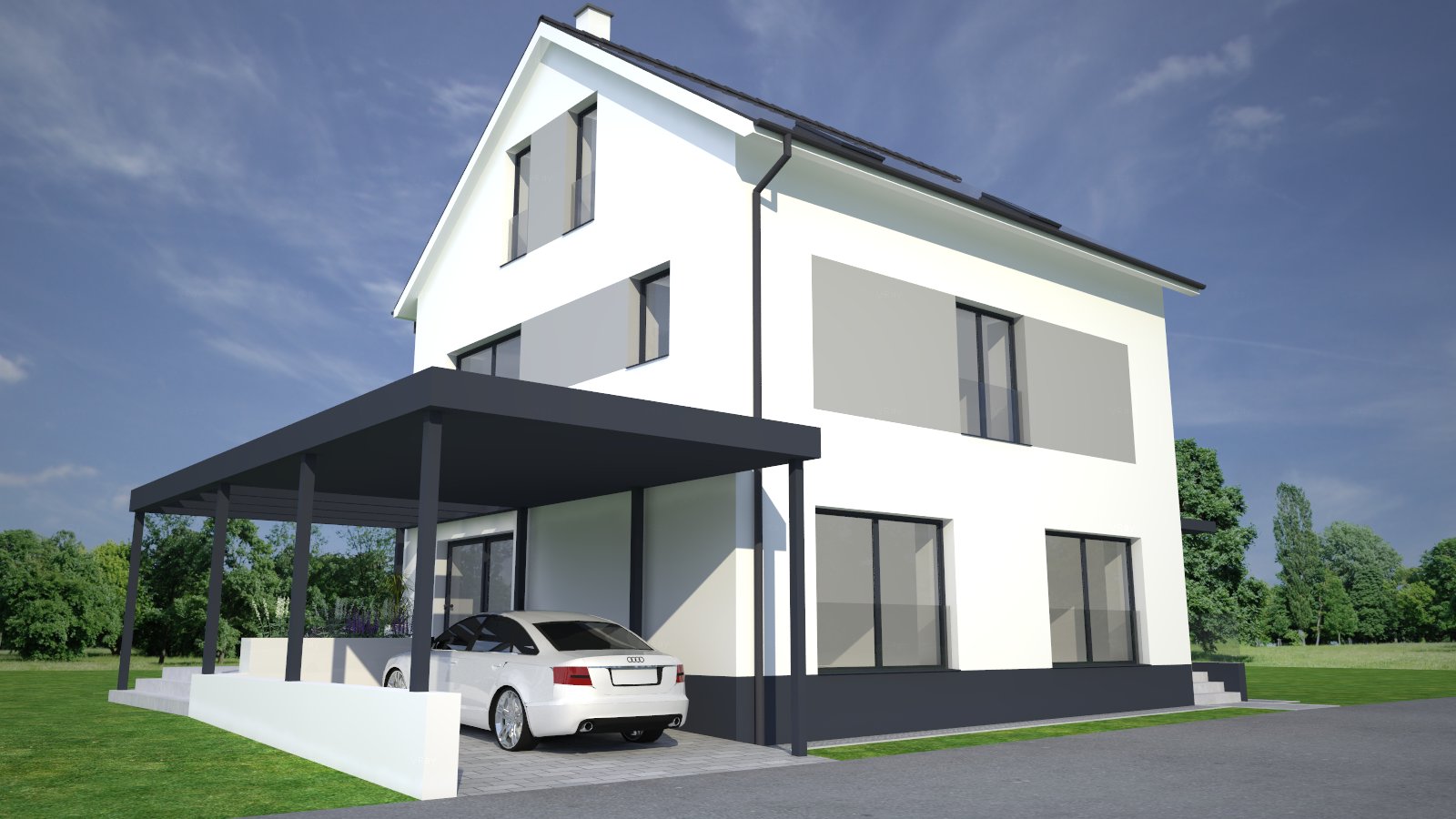 Projekt rekonstrukce domu Hostivice - Po